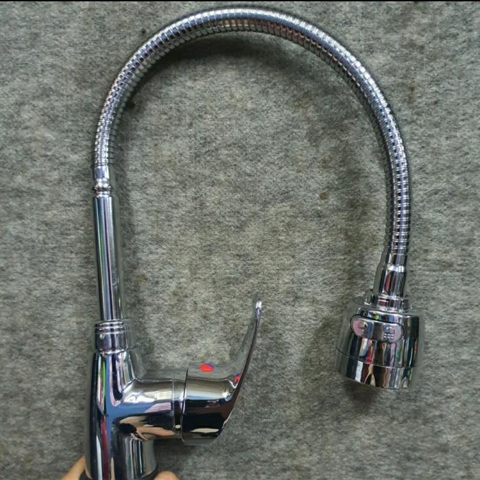 Kran sink flexible panas dingin dari meja/Kran dapur panas dingin meja