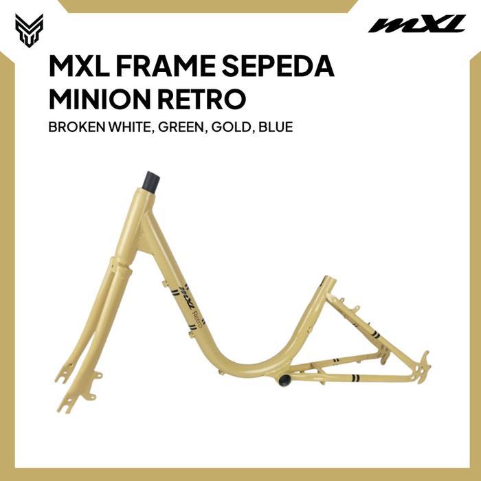 MXL Frame Sepeda Minion Retro Ukuran 20" Bahan Steel Bicycle Frame Sepeda Outdoor