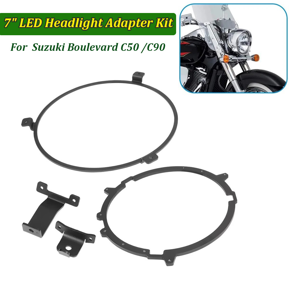 FOR SUZUKI C50/C90 7'' LED HEDLIGHT ADAPTER RING V2 BOULEVARD C50 C90 MOTORCYCLE 7" LED HEADLIGHT