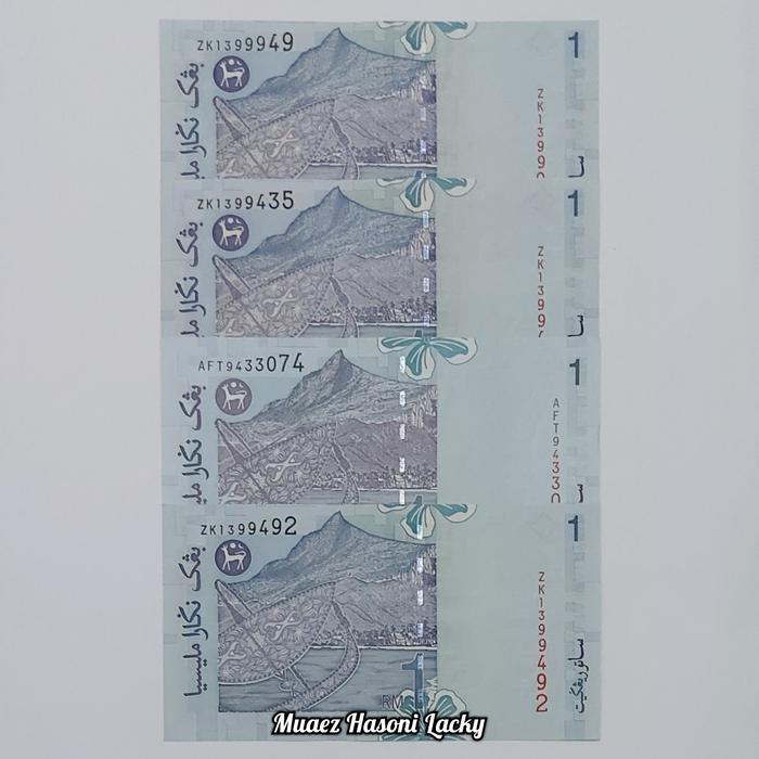 Promo Koleksi Malaysia Ringgit Pecahan 1 One Ringgit Kertas