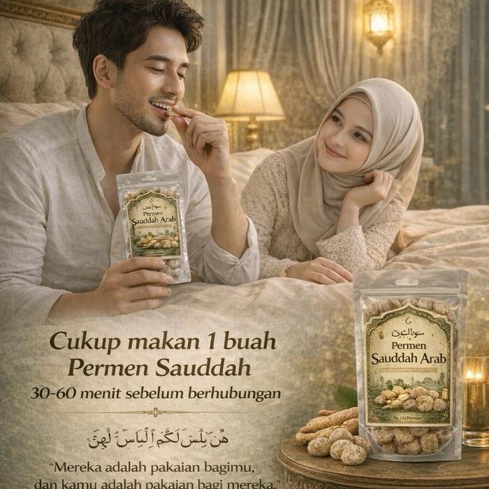 PERMEN SAUDDAH ARAB EKSTRAK HABBATUSSAUDA PERMEN VITALITAS DAN STAMINA PRIA