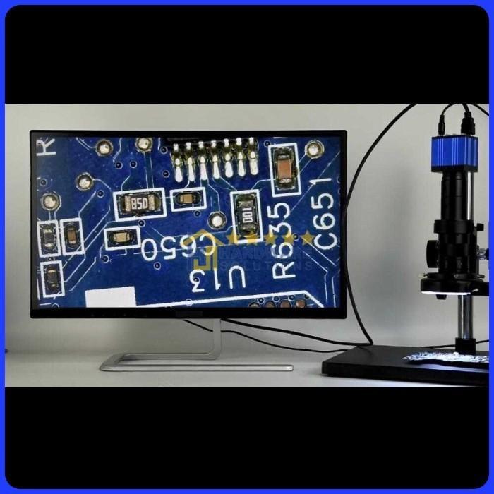 Kamera Mikroskop Industrial Digital 51Mp 1080P 150X Led Usb - Mic-213