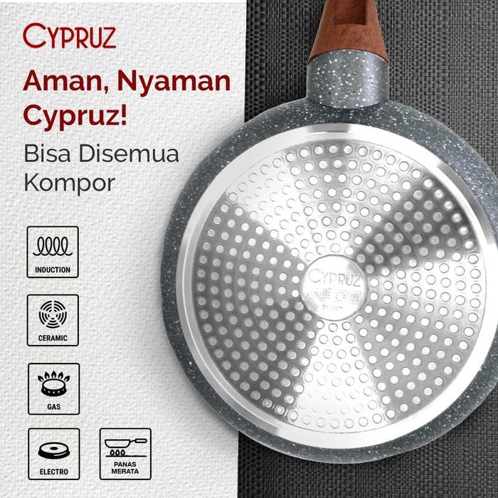 Cypruz Paket Marble Series 1 Set Panci Marbel Granit Ceramic #Gratisongkir