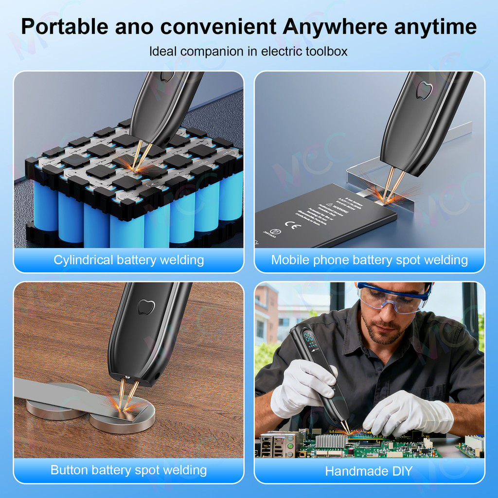 Battery Spot Welder, Rehargeable Battery Welder, Handheld Spot Welding Mahine, Portable Spot Welding