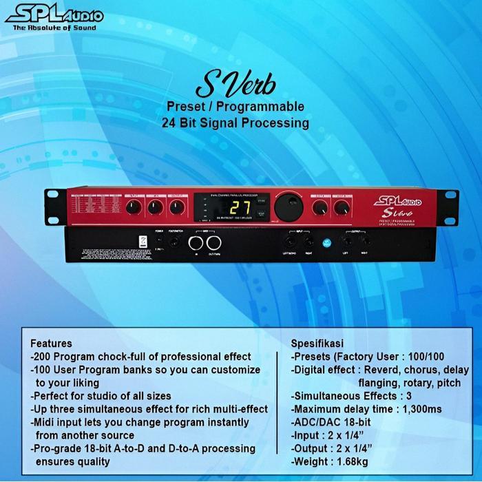 Kualitas Terbaik Effect Vocal / Efek Vokal By Spl Audio Type S Verb Kualitas Original