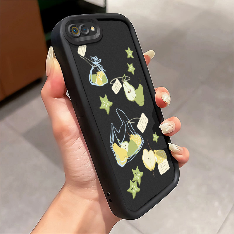 Casing Hp Realme C2 Realme C2s OPPO A1K Case Pir Gambar Ilustrasi Buah Segar Kasing Jarang Ada Cesin