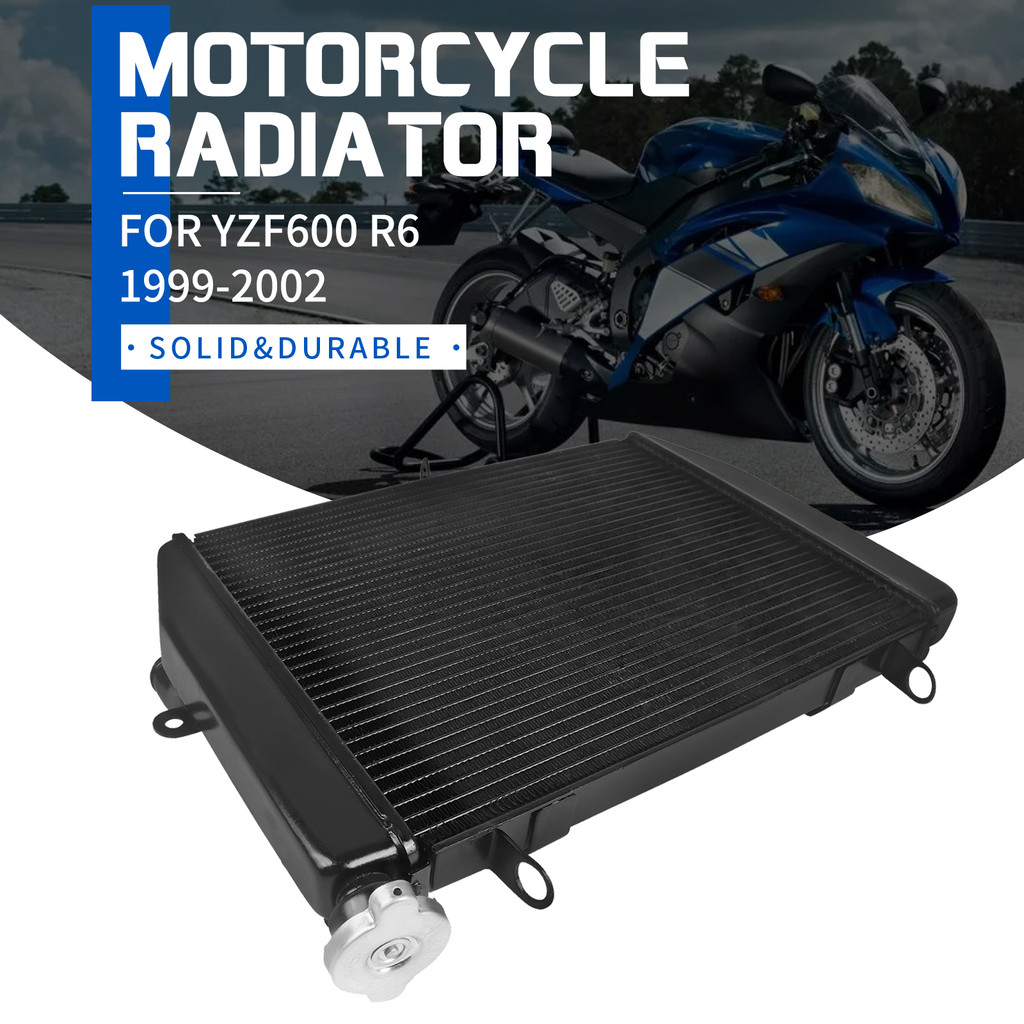 FOR YAMAHA YZF R6 YZF-R6 YZFR6 YZF600 1999-2002 MOTORCYCLE YZF R6 ENGINE RADIATOR ALUMINUM COOLER