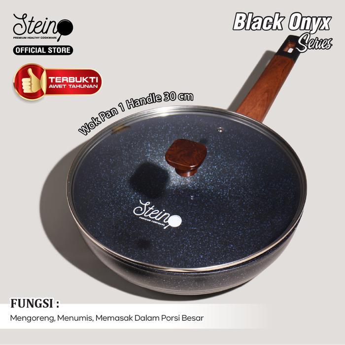 Onyx Wok Pan Panci Anti-Lengket (6 Layer Granite )- 30Cm (Panci Wajan)