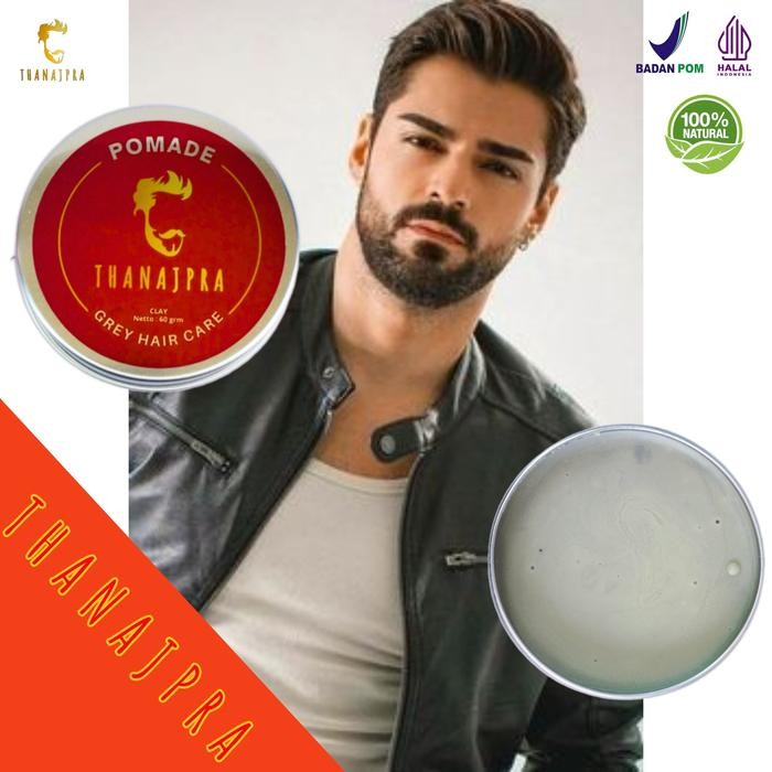 Pomade clay wax minyak rambut pria wangi penghilang uban ampuh Najpra