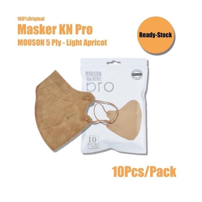 New MOUSON PRO Masker 5 Ply isi 10 Pcs KN 95 Dispos Face Mask