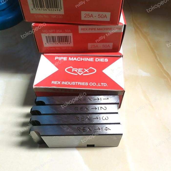 Mata Mesin Senai Pipa Rex Npt 1"-2" Original Japan