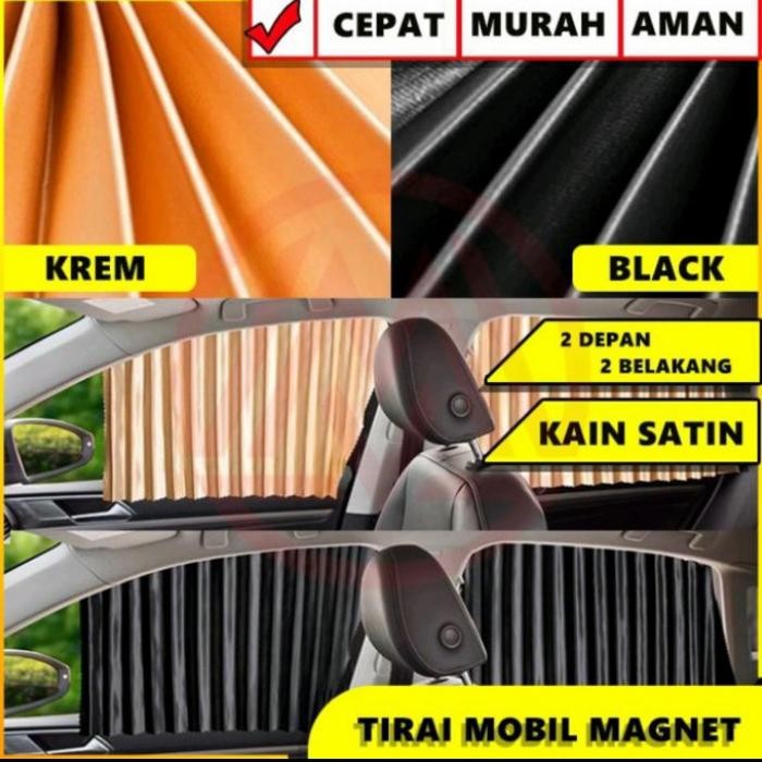 Hordeng Jendela Mobil Tirai Magnet Mobil All New Rush/Terios
