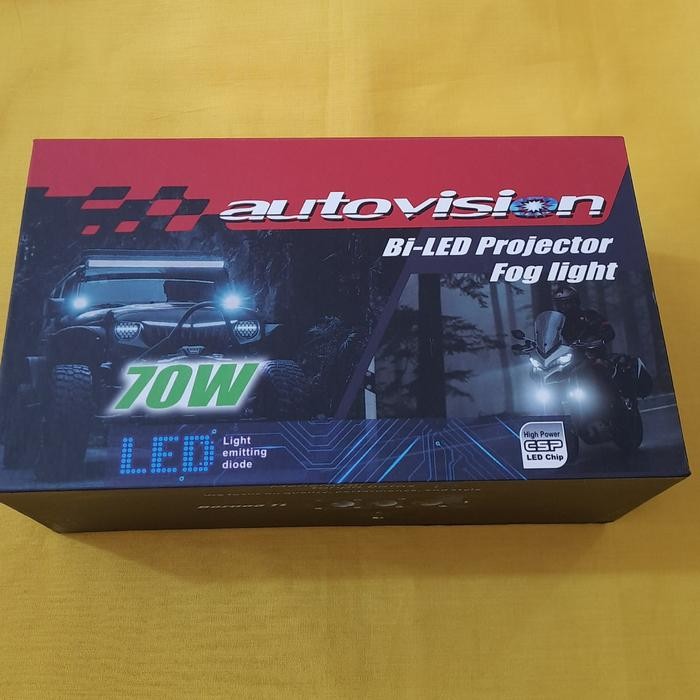 Led Mini Projie 3 Mata Autovision Biled Projector Autovision Borneo Tl