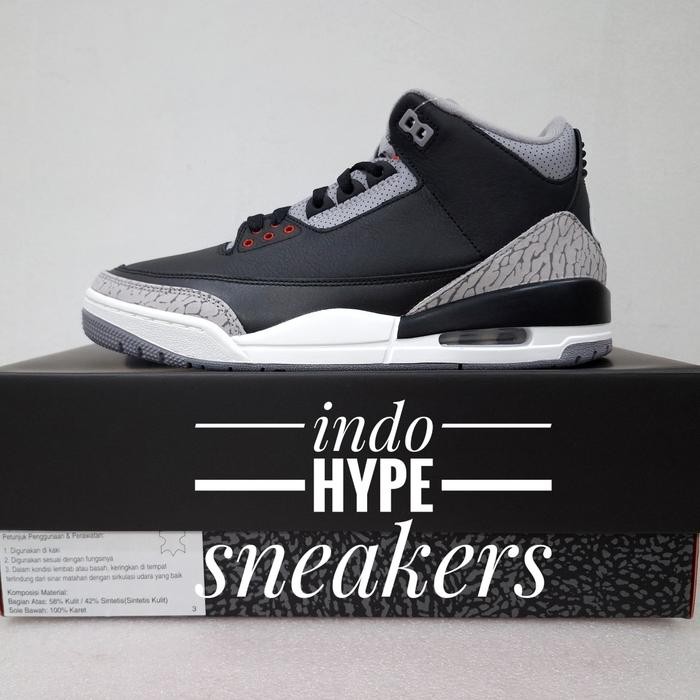 Air Jordan 3 Retro BLACK CEMENT 2024