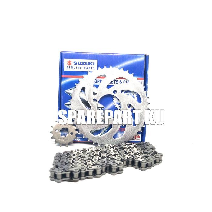 Gear Set Suzuki / Satria Fu / Gear / Gir / Ger / Gearset /1 Set Paket Gir Depan Dan Belakang +