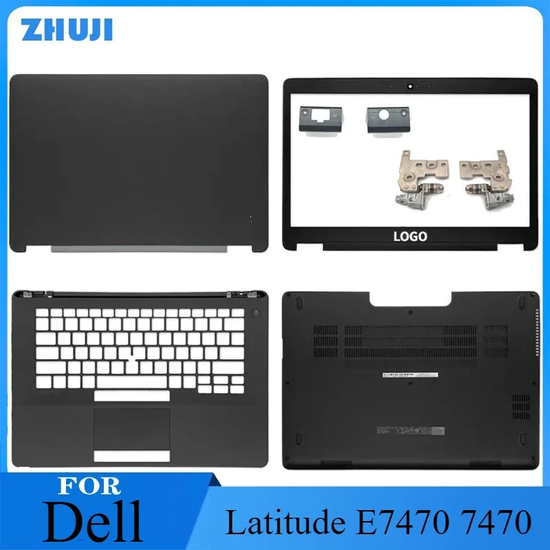 Casing Laptop New For Dell Latitude E7470 7470 Laptop LCD Screen Back Cover Front Bezel Palmrest Top