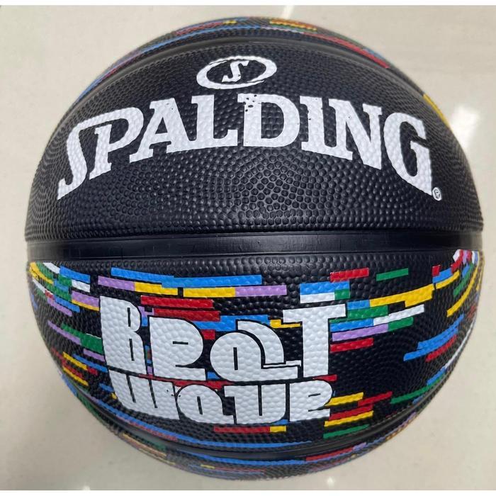BOLA BASKET BASKETBALL SPALDING GRAFFITI RUBBER GAMBAR MADE IN CHINA size 7