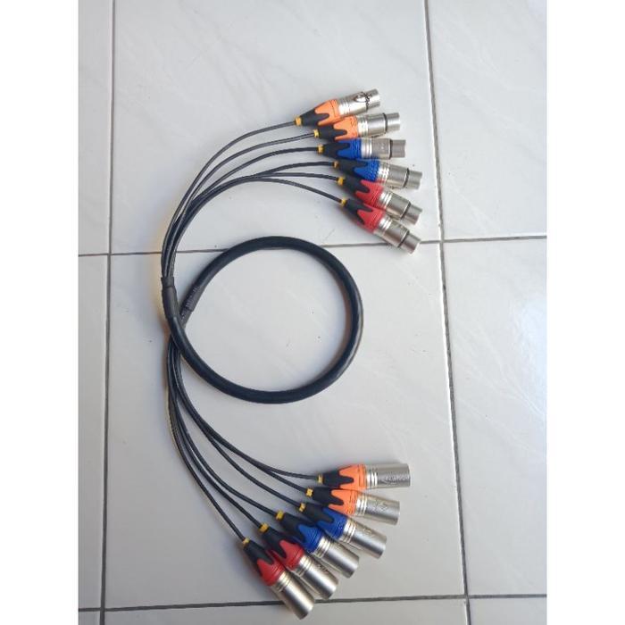 Kabel Snake Isi 6 Lengkap Xlr Makita