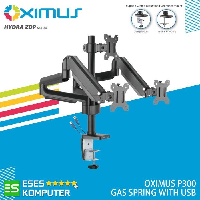 Bracket Monitor Gas Spring Oximus P300 Usb Triple Monitor Lcd Led