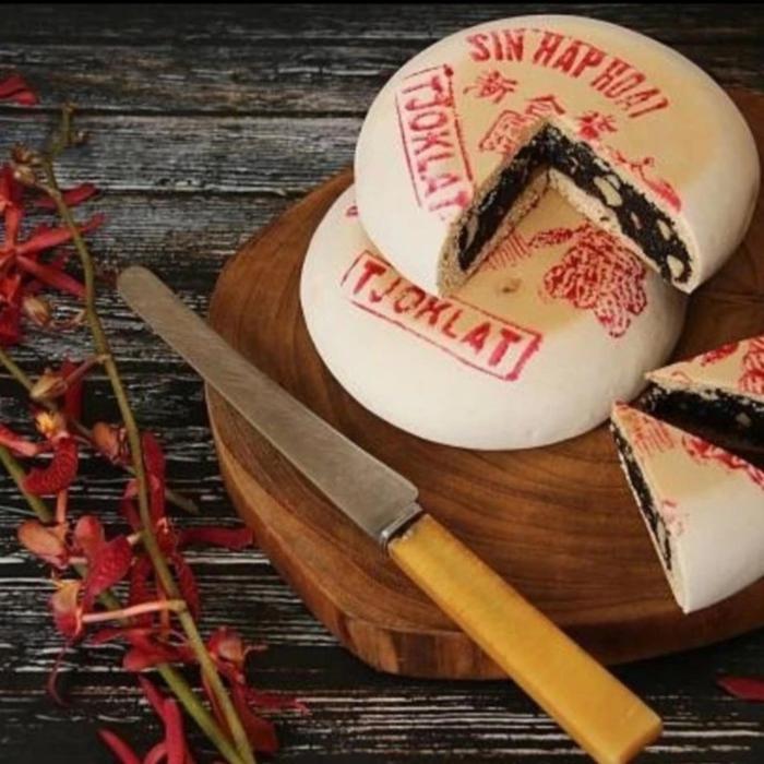 Kue Bulan Bulat Putih Moon Cake ASLI Sin Hap Hoat Varian Rasa Keju Coklat Durian Bakpia Cempedak