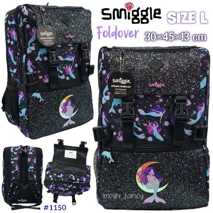 ASLI Tas Ransel Smiggle Mermaid / Tas Sekolah Smiggle Limit Mermaid / Tas Gendong Ransel Anak