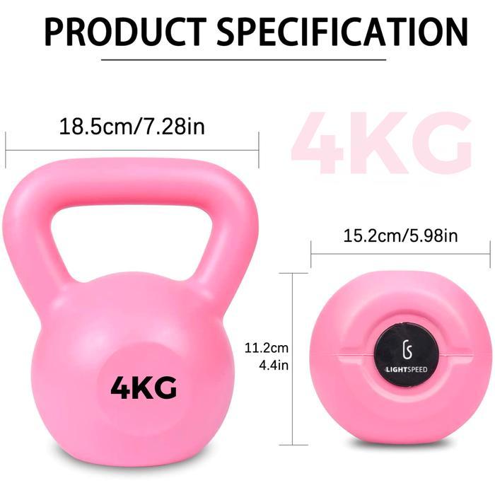 ypjc- Lightspeed Kettlebell 4 Kg/Barbell 4 Kg/ Dumbell/Barbel / Dumbell 4Kg