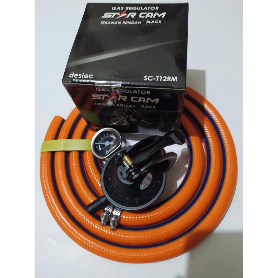 New Regulator Modena STARCAM SC-T12RM Selang Gas LPG Modena 1000 PSI