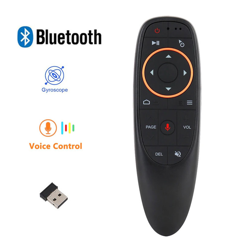 G10S Smart voice remote control 2.4G Wireless Gyro BT for IR Learning Android TV Box Q96 Max T95 Tx3
