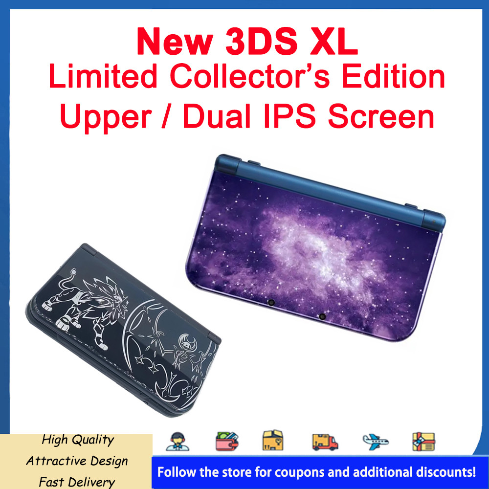 Refurbished New 3DS XL Limited Collector's Edition Hacked New 3DS XL Game Console Region Free Dual I