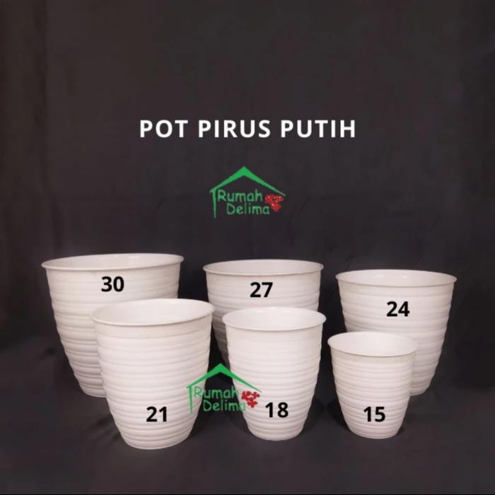 TamanHijau- Pot Tawon Pirus 30 Cm/Pot Tawon Putih/ Pot Plastik