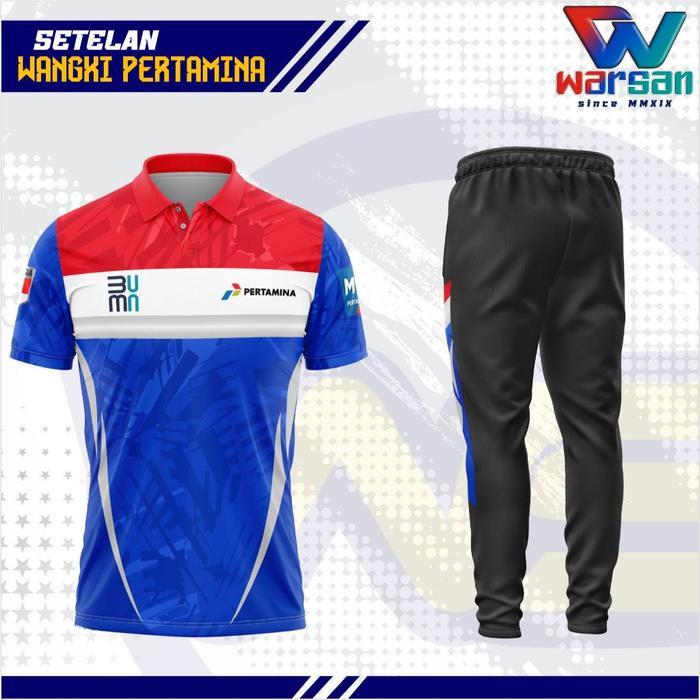 SERAGAM OLAHRAGA PERTAMINA / SETELAN PERTAMINA / JERSEY WANGKI PERTAMINA SET / KAOS POLO PERTAMINA