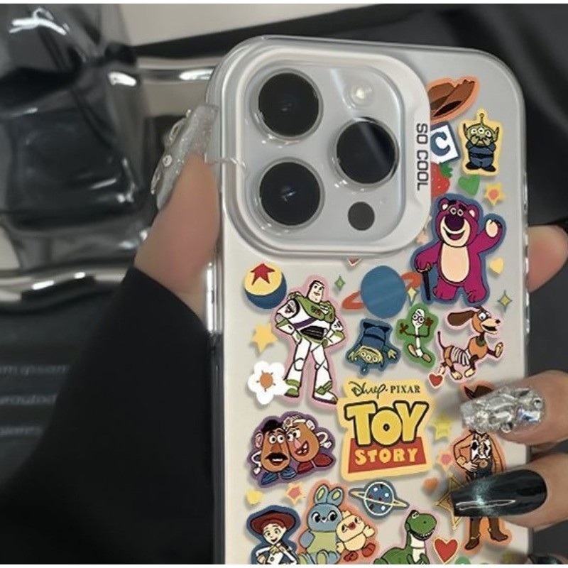 Cute Buzz Lightyear Woody Premium Hard Shockproof Anti-Drop Military Grade Phone Case for IPhone 17