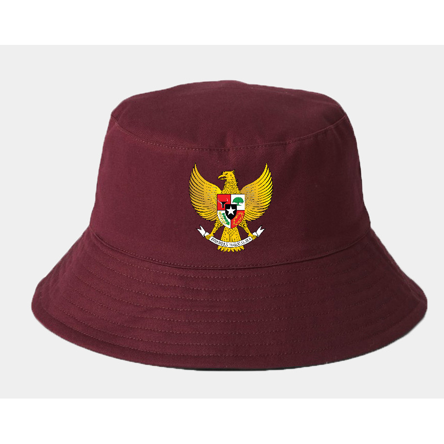 Topi bucket Garuda Pancasila Indonesia Icon
