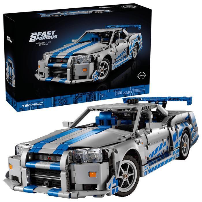 New Mogada - Brick Mainan Mobil Skyline Nissan Gtr R-34 Balok Susun