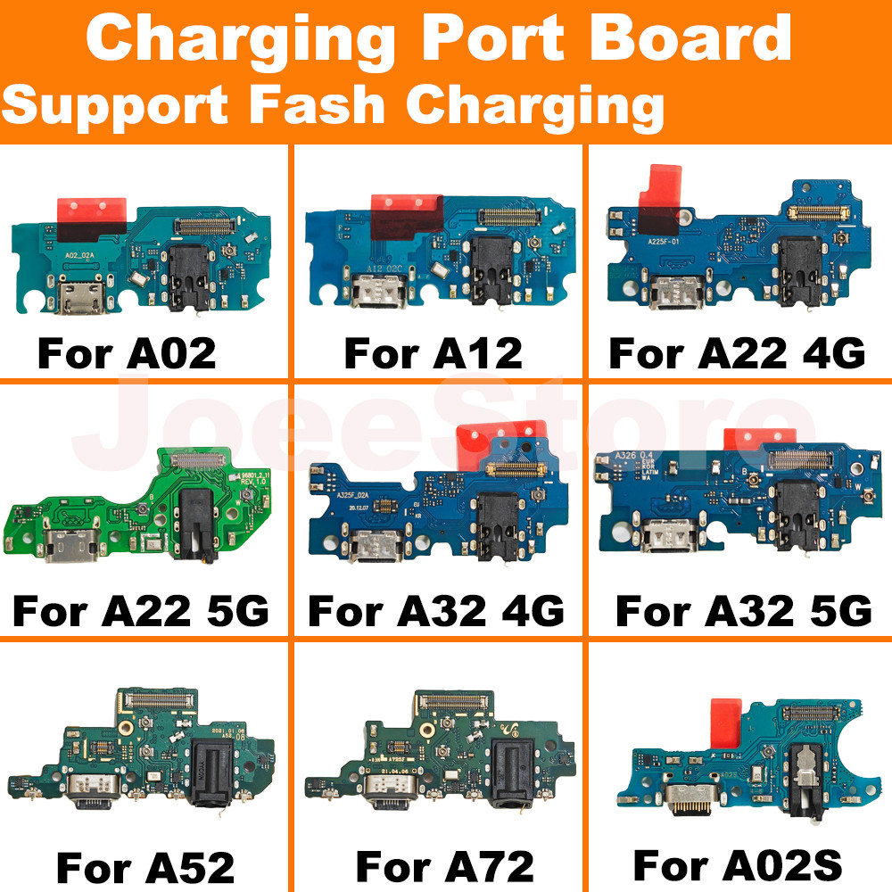 Charging Port Board For Samsung A72 A52 A32 A22 A12 A02 4G 5G A02S Microphone Module Fast Charge