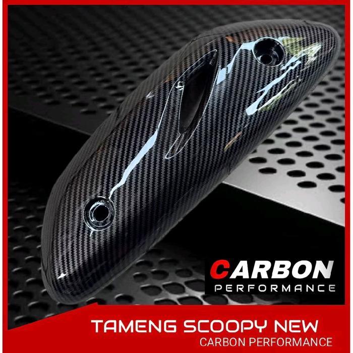 PAKET SCOOPY NEW CARBON CORONG DONAT 3 PCS / paket carbon Scoopy variasi Motorcycle
