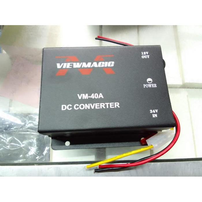 DISKON VIEWMAGIC VR-40A Car Converter Step Down DC 24V To 12V 40A Murah