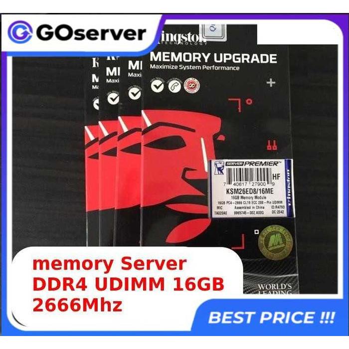 RAM ECC UDIMM 16GB DDR4 Server DELL T30 T40 R230 R240 / Supermicro OK
