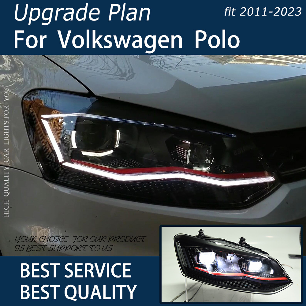 Car Lights for Polo 2011-2023 LED Auto Headlight Assembly LHD RHD