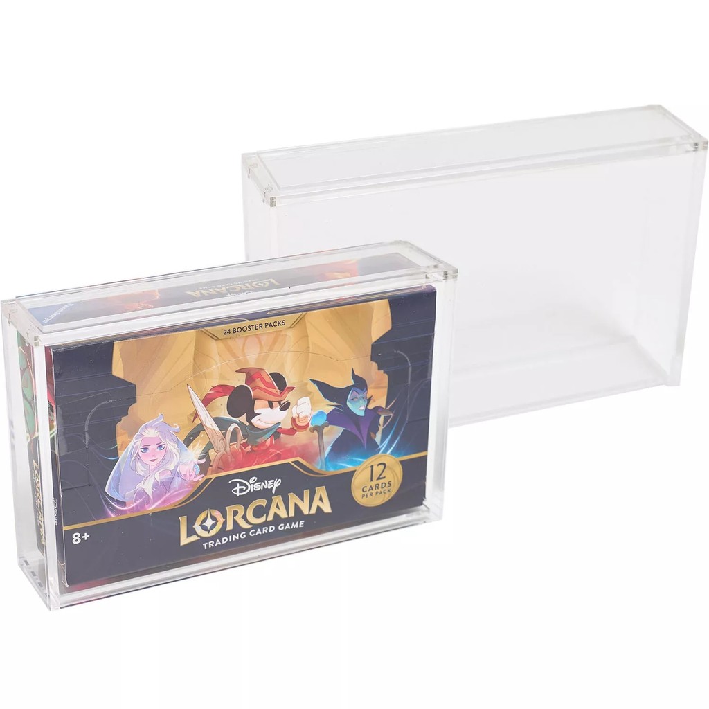 4mm Clear Acrylic Display Case Protective Cards Games Storage Box Collectible Gifts Protector for