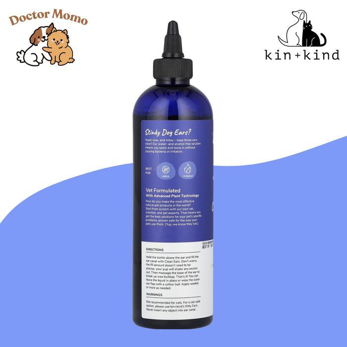 Kin Kind Clean Ears Dog Cleanser Pembersih Telinga Anjing 354 Ml Kin+Kind