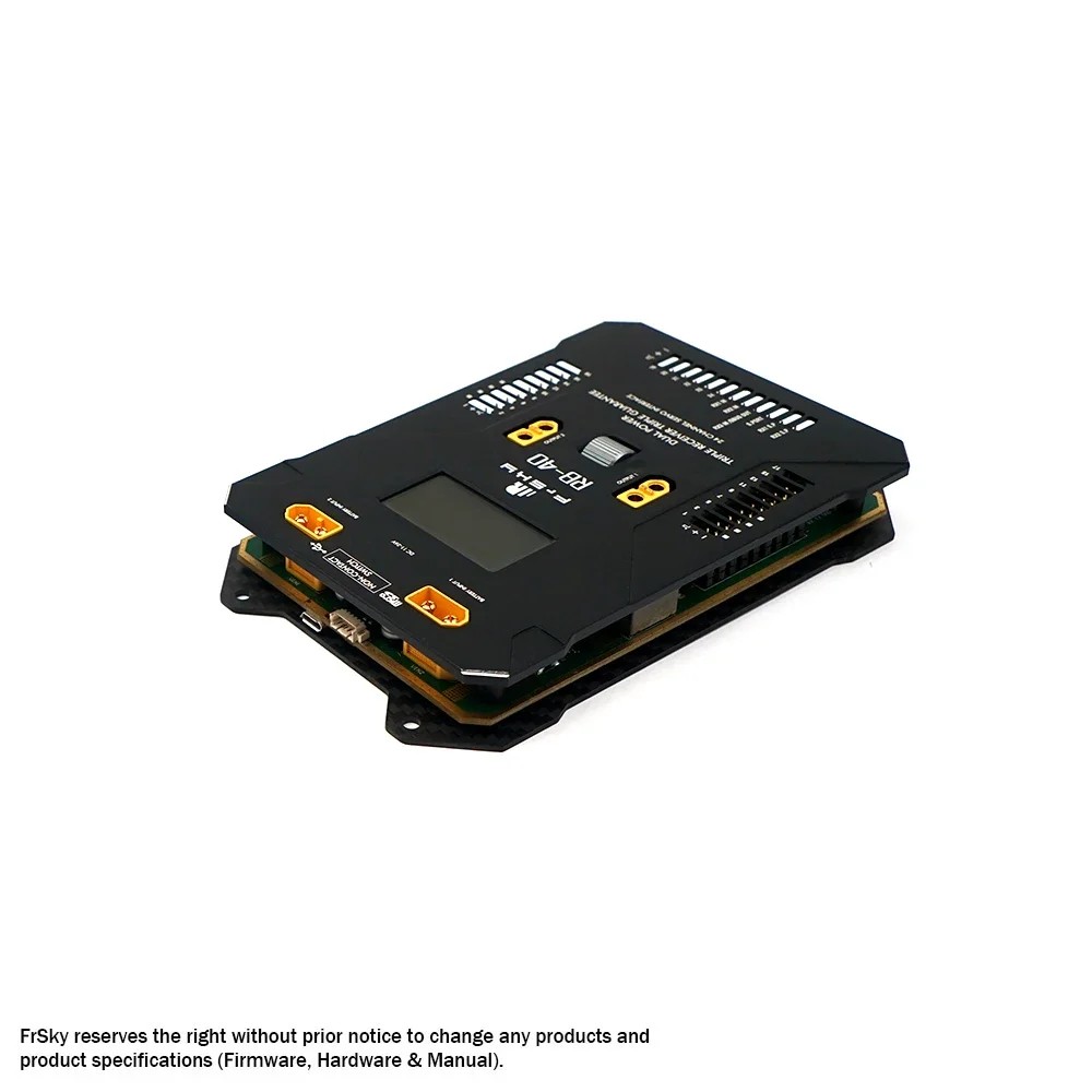 NEW FrSky RB-40 FLIGHT-SAFE SYSTEM Dual Power /Menu Scroll Button & LCD Screen NFC Switch