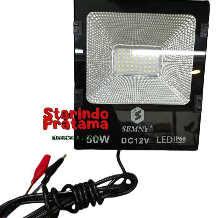 BERKUALITAS LAMPU SOROT LED DC 12 VOLT 50W / KAP SOROT LED DC 12V 50 WATT