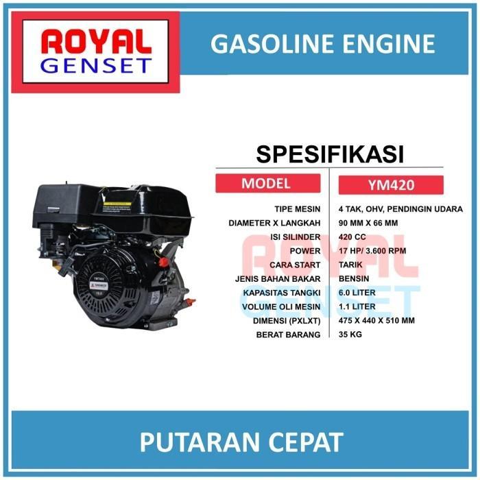 Mesin Penggerak Gx420 Yamamoto Black - YM420