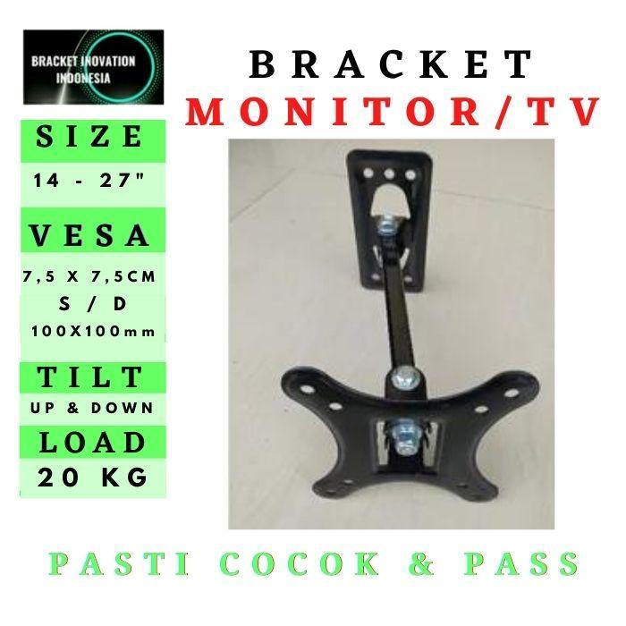 BERKUALITAS bracket monitor/tv braket tv/monitor breket tv/monitor 14-27 inch