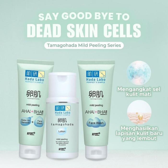 Flash Sale Hada Labo Tamagohada Mild Peeling Face Wash 100G Original