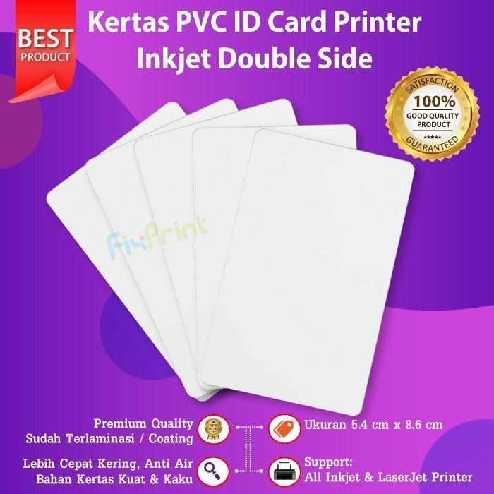 [] Kartu Inkjet PVC Blank Card PVC Inkjet CR80 ID Card Ink jet