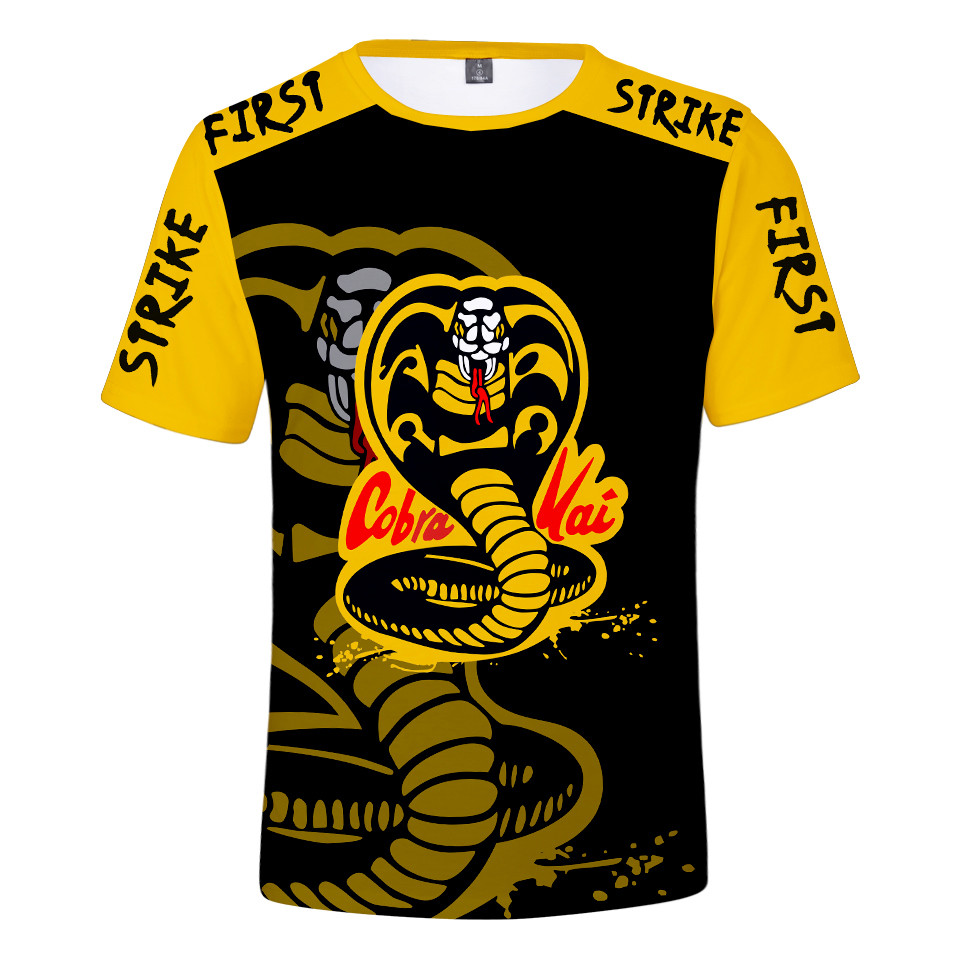 Kaos Cobra Kai Kaos Keren Harajuku