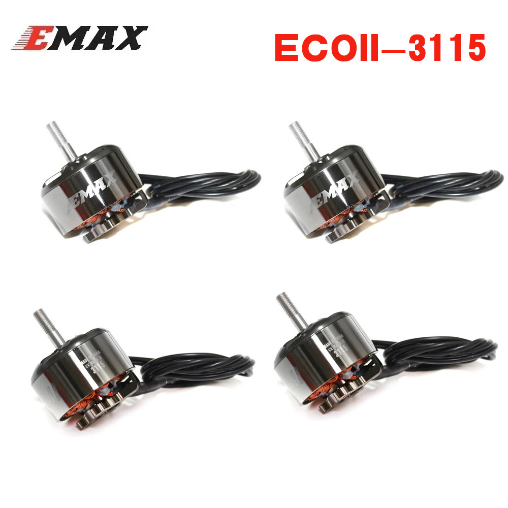 Terbatas 4PCS EMAX ECOII 3115 400KV / 500KV / 640KV / 800KV / 900KV Brushless Motor Compatible 10 in
