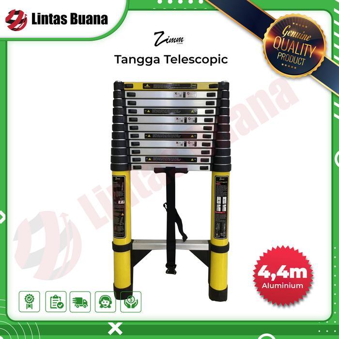 Sale Zimmlink Tangga Teleskopik Aluminium Teleskopik Tangga Lurus / Lipat
